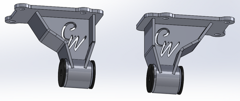 Universal LS motor mounts with poly bushings
